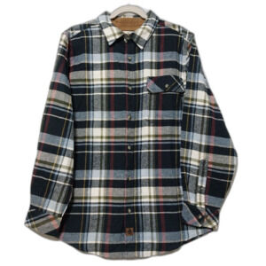Legendary Whitetails shirt Mens Medium black flannel Original Buck Camp Grunge